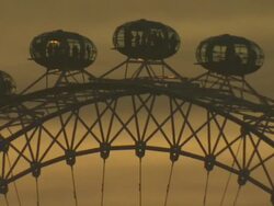 The London Eye In The Sunset News Clip