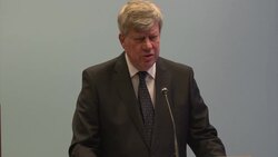 Ministry of Justice news conference on downed plane News Clip