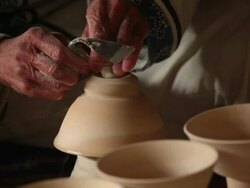 Potter at work Stock Footage