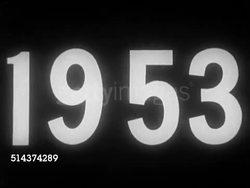 1952: WHITE HOUSE CABINET ROOM: 1953 date, WS White House Cabinet Room w/ conference table & fireplace w/ portrait painting of former President Woodrow Wilson hanging above mantle, table set for cabinet members. Instructional Video