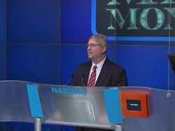 Nasdaq opening bell ringing ceremony with the stars of 'Mad Money' Stock Footage