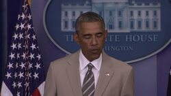 President Barack Obama is blaming Russia for the escalating violence in eastern Ukraine, but says the U.S. won't take military action there. Obama also says confronting the Islamic State militants requires a regional strategy with Middle East states. (Aug News Clip