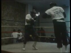 Muhammad Ali and Joe Frazier prepare for fight Stock Footage
