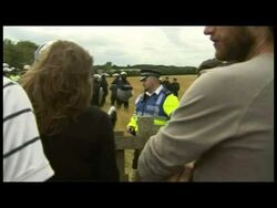Power station protest News Clip