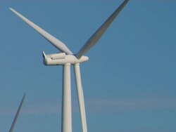 Repairing broken Wind Turbine Stock Footage