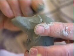 Manufacturing of a clay toy Stock Footage