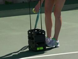Women playing tennis. - Slow Motion Stock Footage