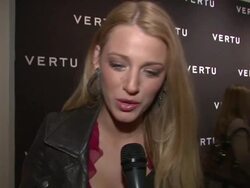 INTERVIEW: Blake Lively on being excited to see the new phone and cannot wait to get itÃ‰ Stock Footage