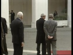 WRAP Rumsfeld meets Berlusconi, counterpart, briefing News Clip