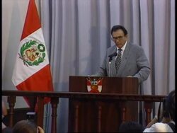 PERU: PERU AND ECUADOR BEGIN TALKS ON PEACE OVER BORDER DISPUTE News Clip