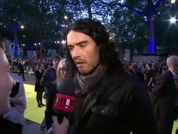 INTERVIEW Russell Brand on having henchmen, on Feng Shui, on what to expect at the Despicable Me European Premiere at London England. (Footage by WireImage Video/GettyImages) Stock Footage