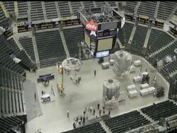 Time lapse photography shows the transformation of the Conseco Fieldhouse in Indianapolis for the Women's Final Four. Photos by Darron Cummings, Produced by Amy Sancetta. News Clip