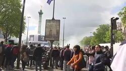 CLEAN : Not Marine not Macron: students protest in Paris 2 News Clip