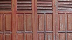 Vintage wodden door Stock Footage