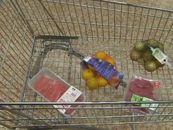 Food shopping in Supermarket News Clip