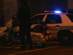 Traffic Cop. Police Motorcycle and Sheriff Land Vehicle. Stock Footage