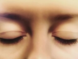 Question Marks in the Eyes Stock Footage