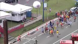 Fans arrive at stadium ahead of Netherlands v Costa Rica game News Clip