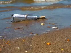 Message in a Bottle Series II 4K Stock Footage