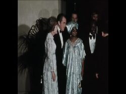 SYND 2-12-73 NIXON AT AFRICAN STATES DINNER IN AID OF DROUGHT RELIEF Instructional Video