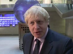 INTERVIEW - Boris Johnson on foxes Stock Footage