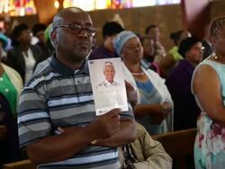 South Africa Holds A National Day Of Prayer For Nelson Mandela Stock Footage