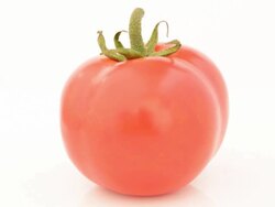 Close up of rotating fresh red tomato Stock Footage