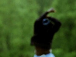 MS TD R/F professional soccer player running towards camera taking shirt off after scoring goal Stock Footage