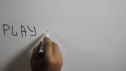 Hand writing a 'Play for Turkey' on a white board Stock Footage