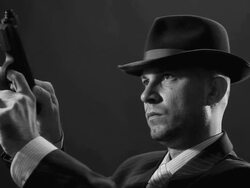 Man with bowler hat Stock Footage