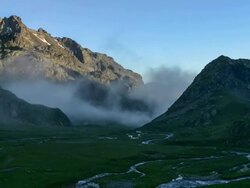 Beautiful Mountain Landscape Timelapse Stock Footage