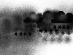 CLOUDS : heavy rainfall and snowfall (LOOP) Stock Footage