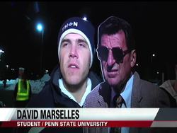 Thousands of people gathered on the campus of Penn State University Sunday night, several hours after former football coach Joe Paterno died of lung cancer.  School officials say they are working on plans to commemorate his life and career. News Clip