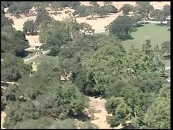 Aerials of the Neverland ranch showing dozens of workers cleaning and sprucing up the yards Instructional Video