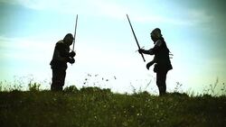 Fighting knights Stock Footage