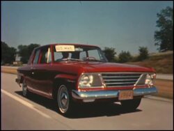 1964 Studebaker U.S. Mail car Stock Footage
