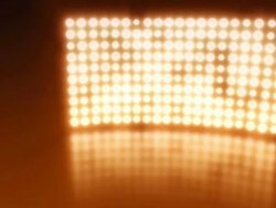 Stadium floodlights blinking Stock Footage