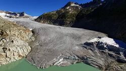 Europe's Melting Glaciers: Rhone Stock Footage