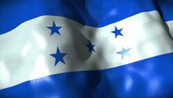 Honduras Flag waving, looping Stock Footage