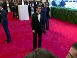 Matthew Morrison at "PUNK: Chaos To Couture" Costume Institute Gala Stock Footage