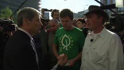 Farmers and food activists demonstrate to call for greener sustainable food policy News Clip