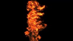 Fire tornado with alpha map Stock Footage