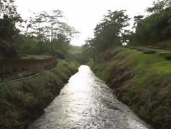 Canal stream of water. Stock Footage