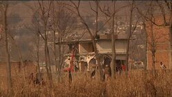 Daylight pictures of demolition work at Osama bin Laden's compound News Clip