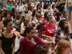 Slutwalk Aims To Raise Awareness Of Sexual Assaults Stock Footage