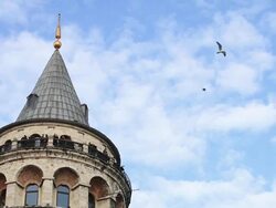 Galata Tower Stock Footage