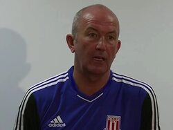 Pre-Match Interview: Tony Pulis. Stock Footage