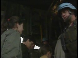 Bosnia - Wounded Bosnians Evacuated fr.Bosnia News Clip