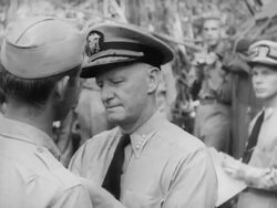 Bravery medals given to Guadalcanal troops Stock Footage
