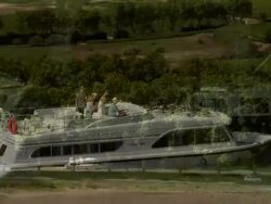 Cruisers On The Canal Du Midi Stock Footage